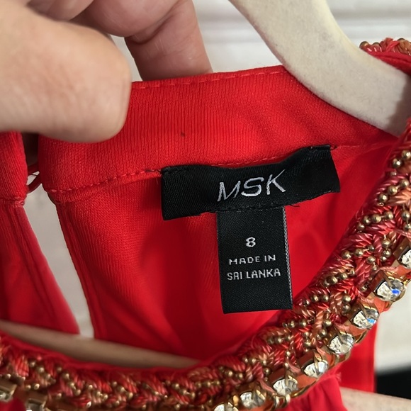 MSK embellished neck halter dress - Picture 4 of 9